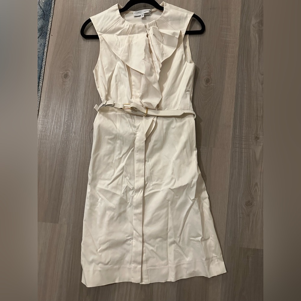 White Caroline Herrera dress size 2